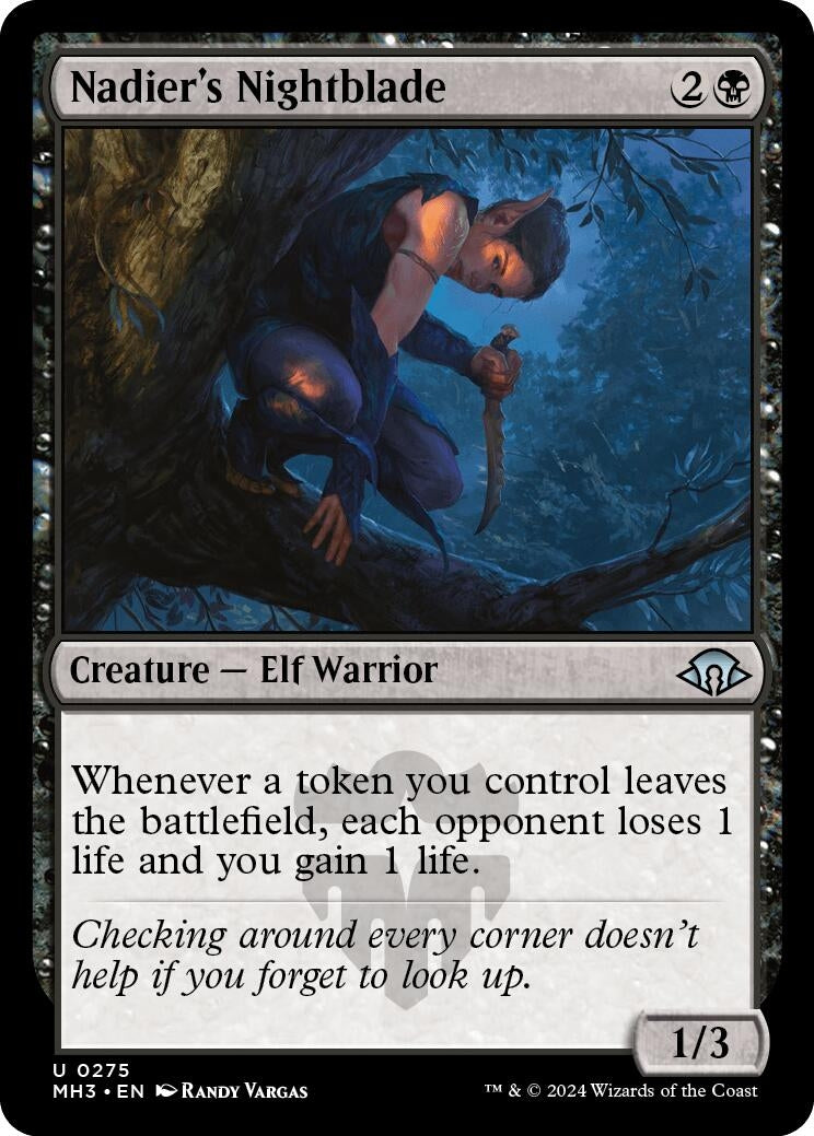 Image for Nadier's Nightblade (275) (Foil) (Modern Horizons 3) - Magic: The Gathering