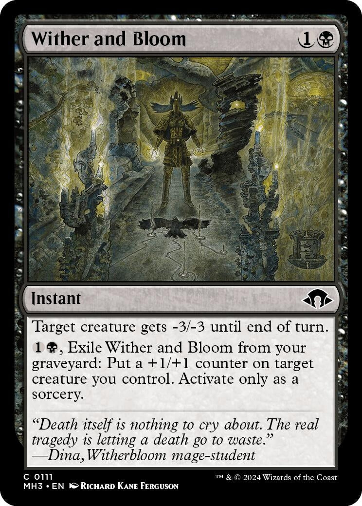 Image for Wither and Bloom (111) (Foil) (Modern Horizons 3) - Magic: The Gathering