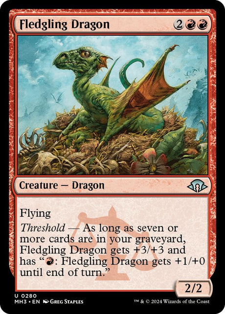 Image for Fledgling Dragon (280) (Modern Horizons 3) - Magic: The Gathering