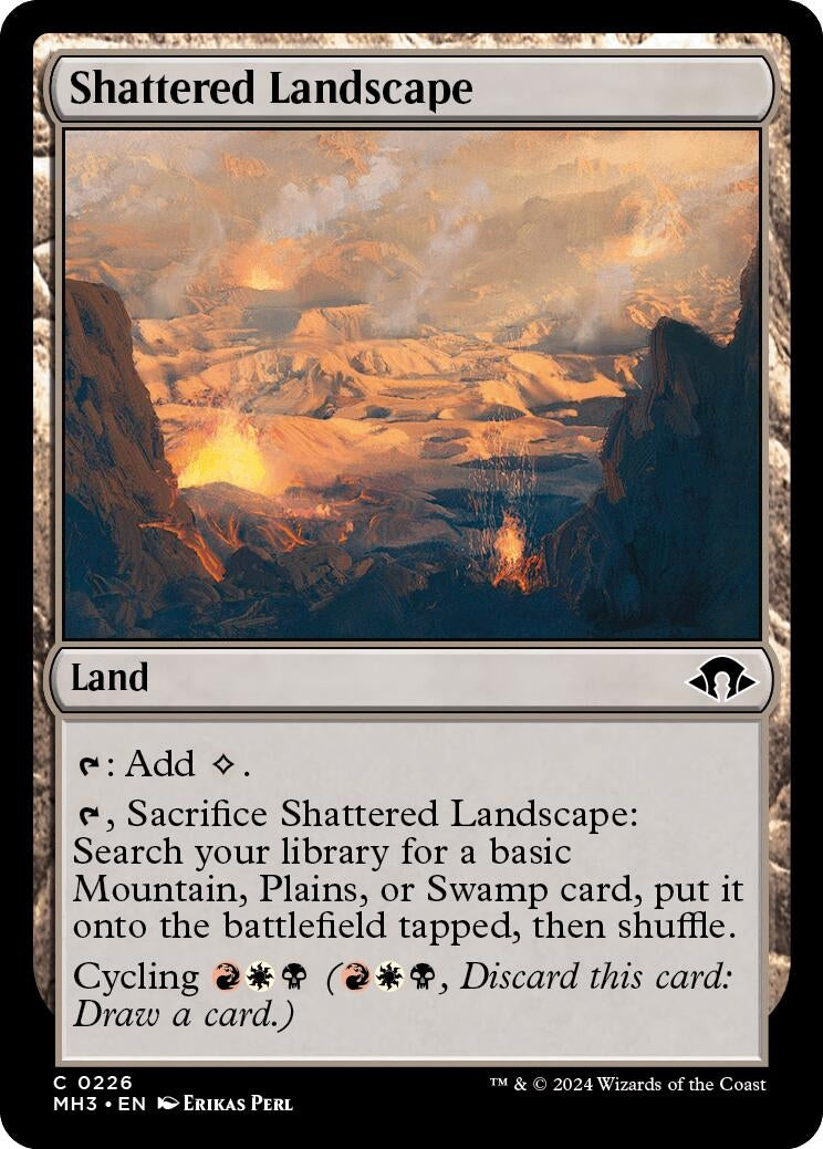 Image for Shattered Landscape (226) (Foil) (Modern Horizons 3) - Magic: The Gathering
