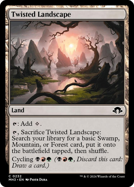 Image for Twisted Landscape (232) (Foil) (Modern Horizons 3) - Magic: The Gathering