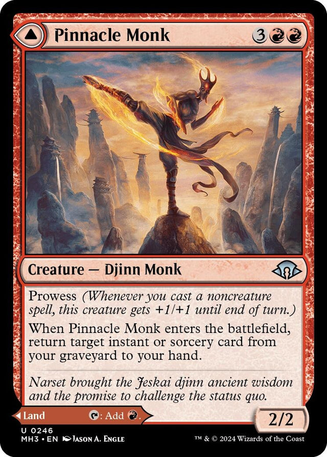Image for Pinnacle Monk (246) (Foil) (Modern Horizons 3) - Magic: The Gathering