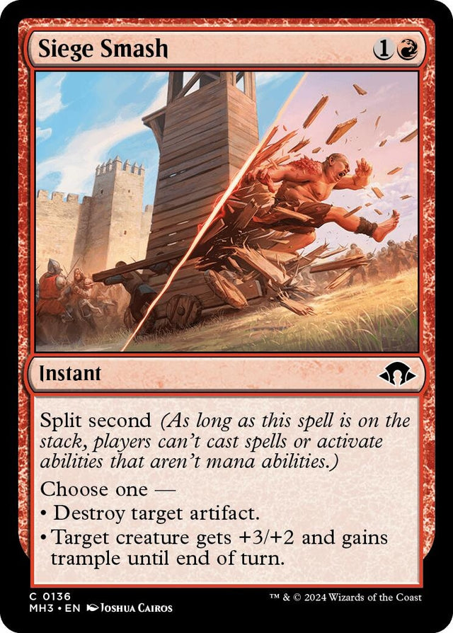 Image for Siege Smash (136) (Foil) (Modern Horizons 3) - Magic: The Gathering