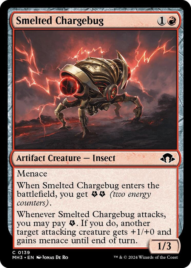 Image for Smelted Chargebug (139) (Foil) (Modern Horizons 3) - Magic: The Gathering