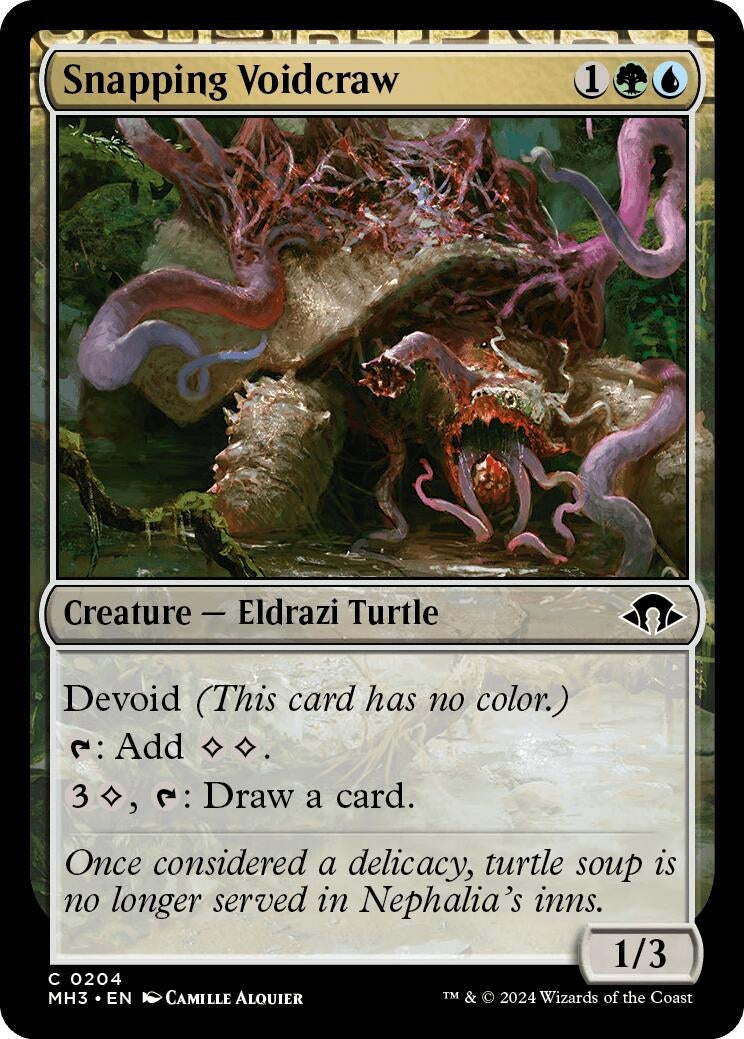 Image for Snapping Voidcraw (204) (Foil) (Modern Horizons 3) - Magic: The Gathering