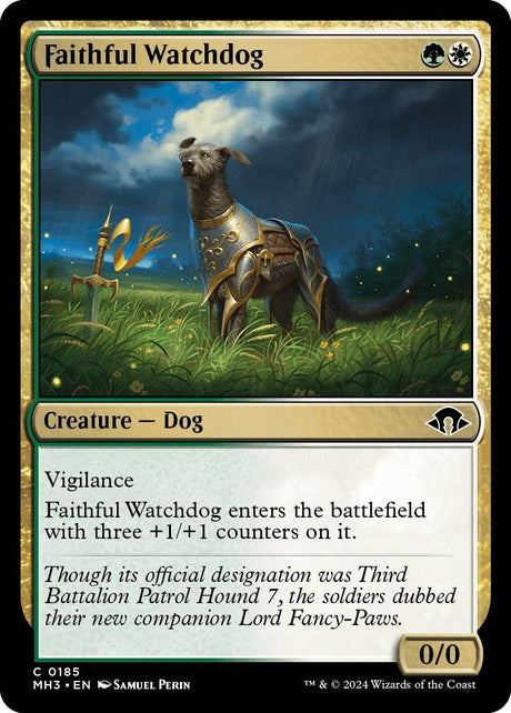 Image for Faithful Watchdog (185) (Foil) (Modern Horizons 3) - Magic: The Gathering