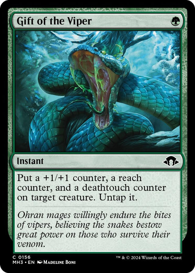 Image for Gift of the Viper (156) (Foil) (Modern Horizons 3) - Magic: The Gathering