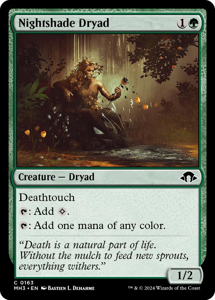 Image for Nightshade Dryad (163) (Foil) (Modern Horizons 3) - Magic: The Gathering