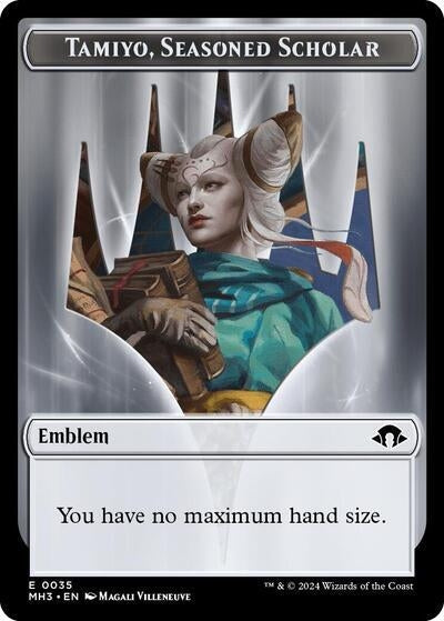 Image for Emblem - Tamiyo, Seasoned Scholar (35) (Modern Horizons 3) - Magic: The Gathering