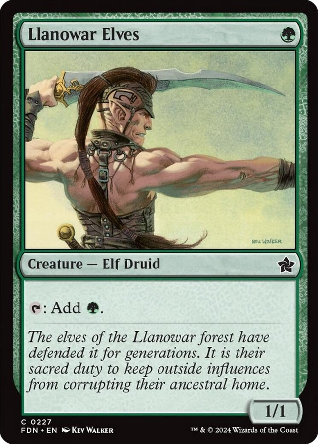 Image for Llanowar Elves (227) (Foil) (Foundations) - Magic: The Gathering