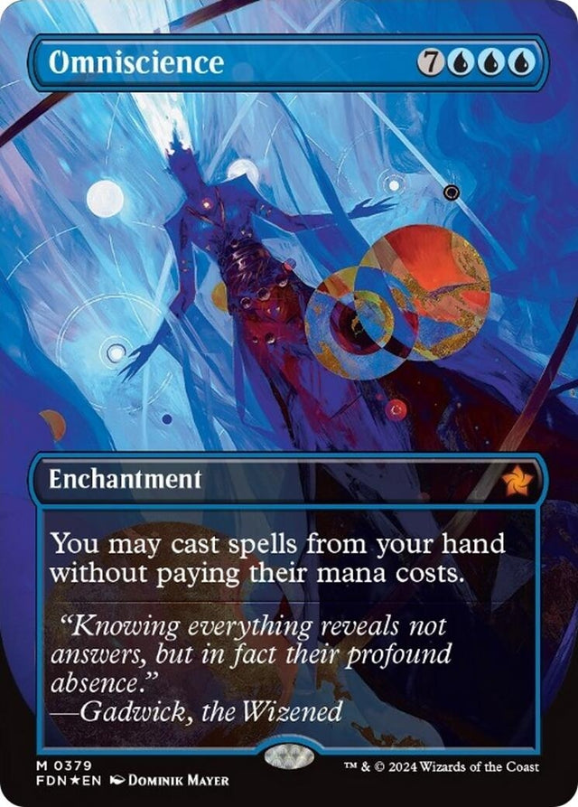 Image for Omniscience (Borderless) (Mana Foil) (379) (Foil) (Foundations) - Magic: The Gathering