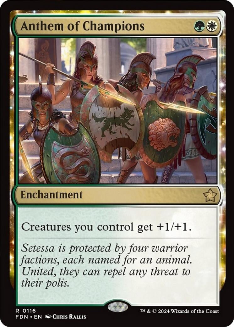 Image for Anthem of Champions (116) (Foil) (Foundations) - Magic: The Gathering