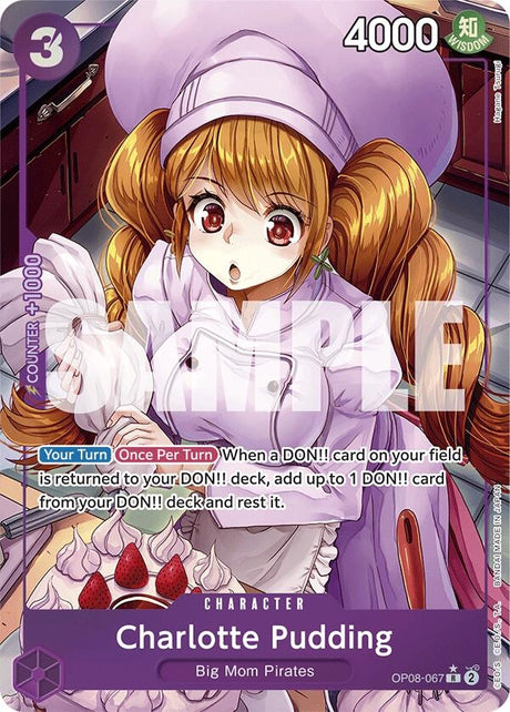 Image for Charlotte Pudding (067) (Parallel) (OP08-067) (Two Legends) - One Piece Card Game
