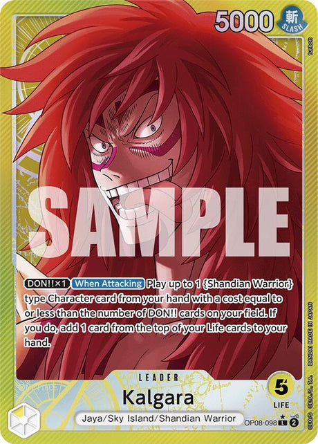 Image for Kalgara (098) (Parallel) (OP08-098) (Two Legends) - One Piece Card Game