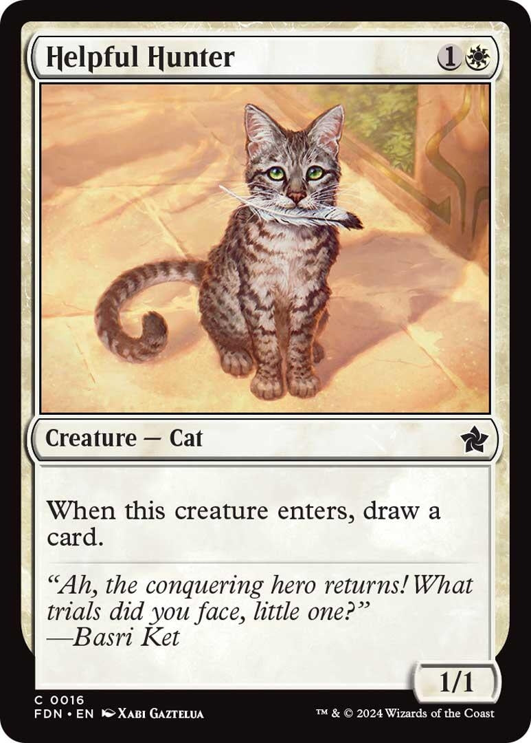 Image for Helpful Hunter (16) (Foundations) - Magic: The Gathering