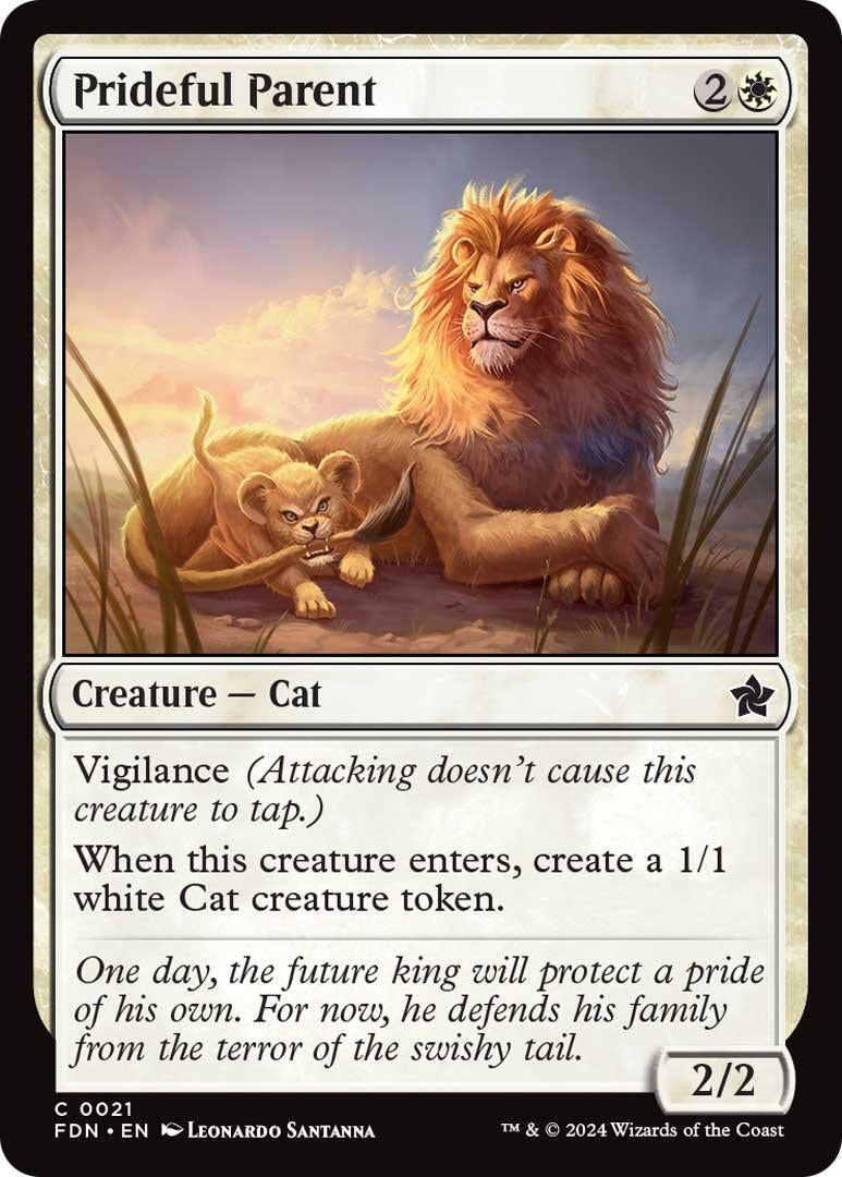 Image for Prideful Parent (21) (Foil) (Foundations) - Magic: The Gathering