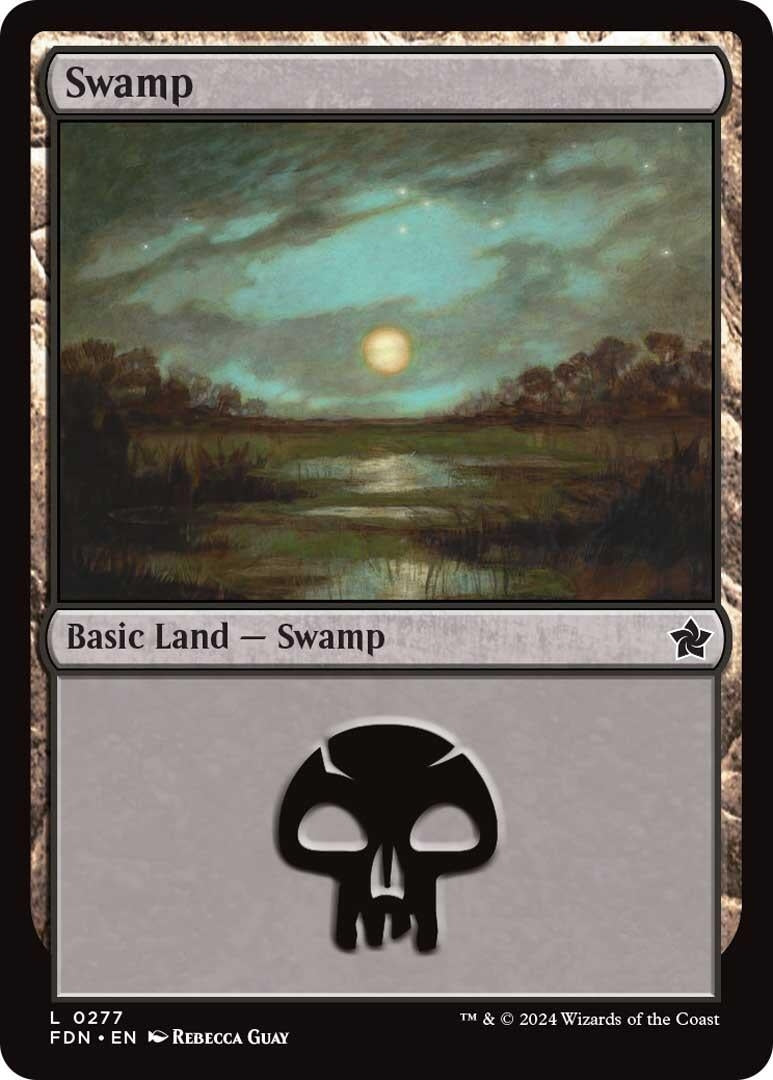 Image for Swamp (0277) (277) (Foil) (Foundations) - Magic: The Gathering
