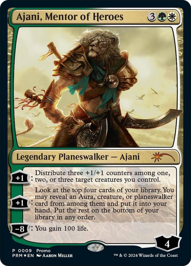 Image for Ajani, Mentor of Heroes (Deluxe Commander Kit) (9) (Foil) (Unique and Miscellaneous Promos) (UMP) - Magic: The Gathering