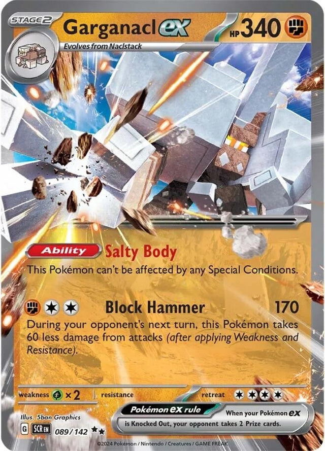 Image for Garganacl ex (089/142) (SV07: Stellar Crown) - Pokemon