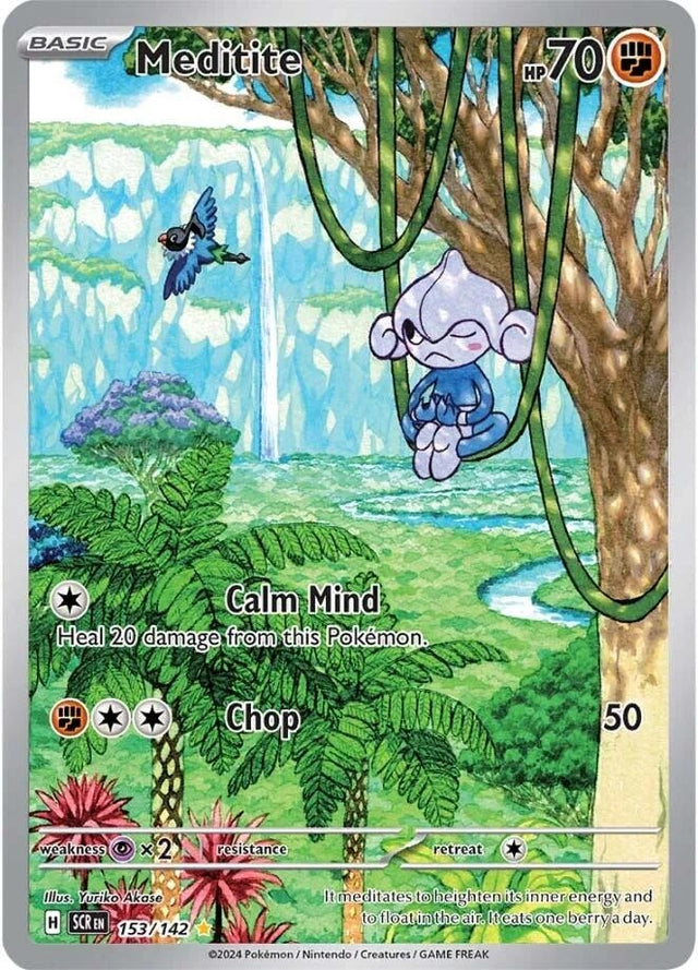 Image for Meditite (153/142) (SV07: Stellar Crown) - Pokemon