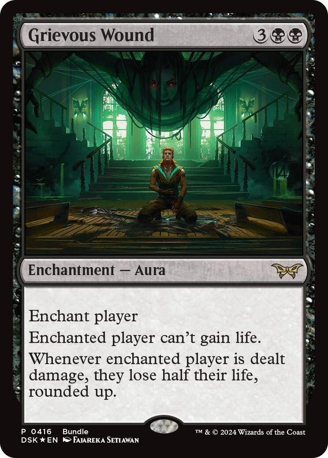 Image for Grievous Wound (DSK Bundle) (416) (Unique and Miscellaneous Promos) (UMP) - Magic: The Gathering
