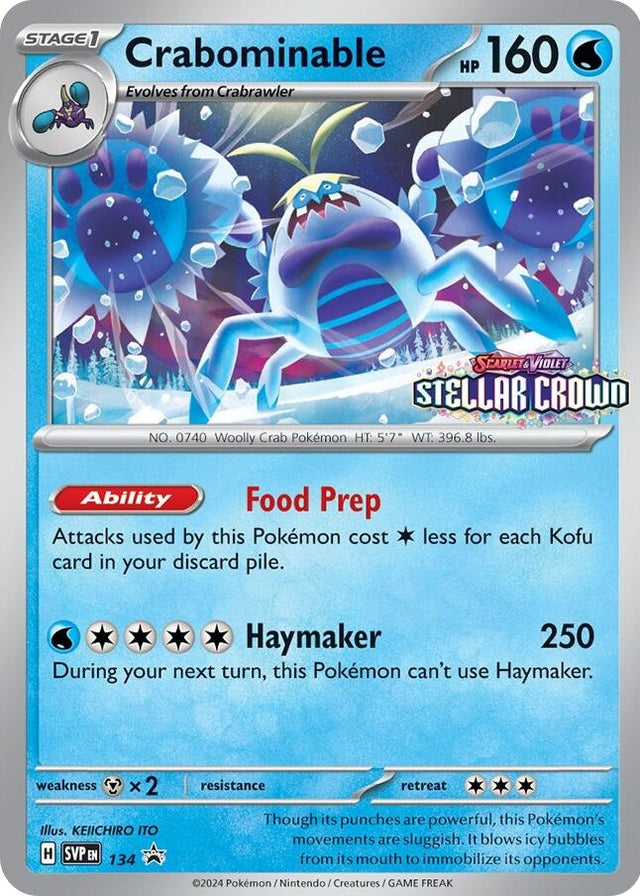 Image for Crabominable - 134 (134/142) (SV: Scarlet & Violet Promo Cards) - Pokemon