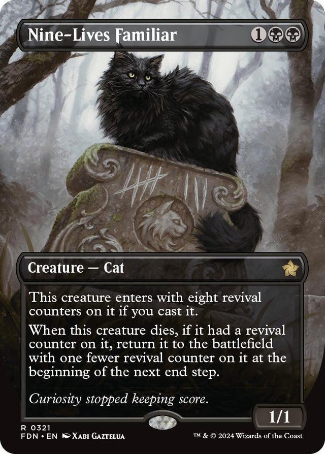 Image for Nine-Lives Familiar (Borderless) (321) (Foundations) - Magic: The Gathering