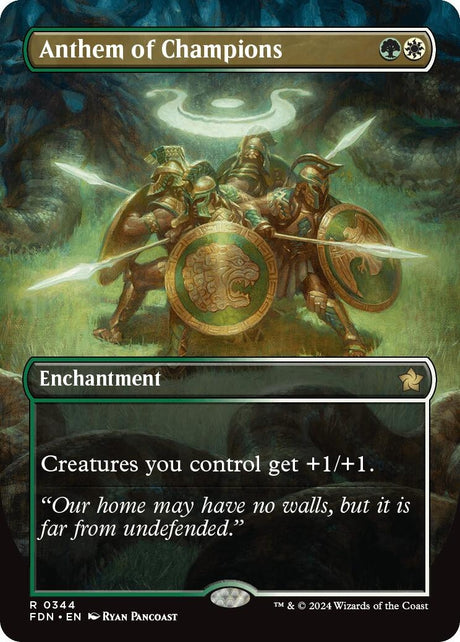 Image for Anthem of Champions (Borderless) (344) (Foil) (Foundations) - Magic: The Gathering