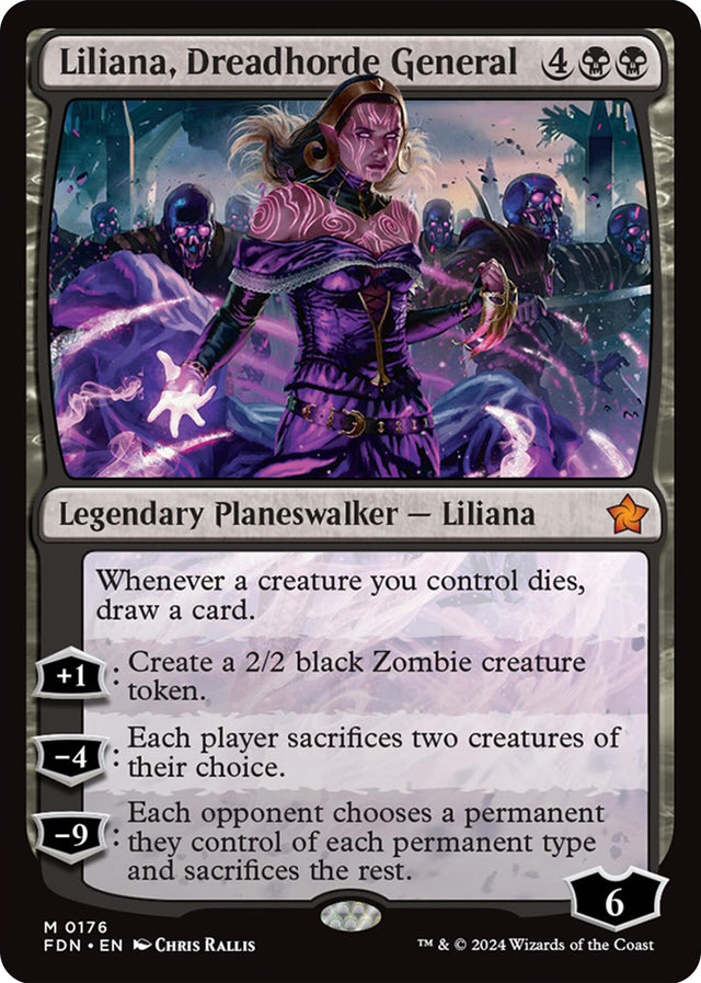 Image for Liliana, Dreadhorde General (176) (Foil) (Foundations) - Magic: The Gathering