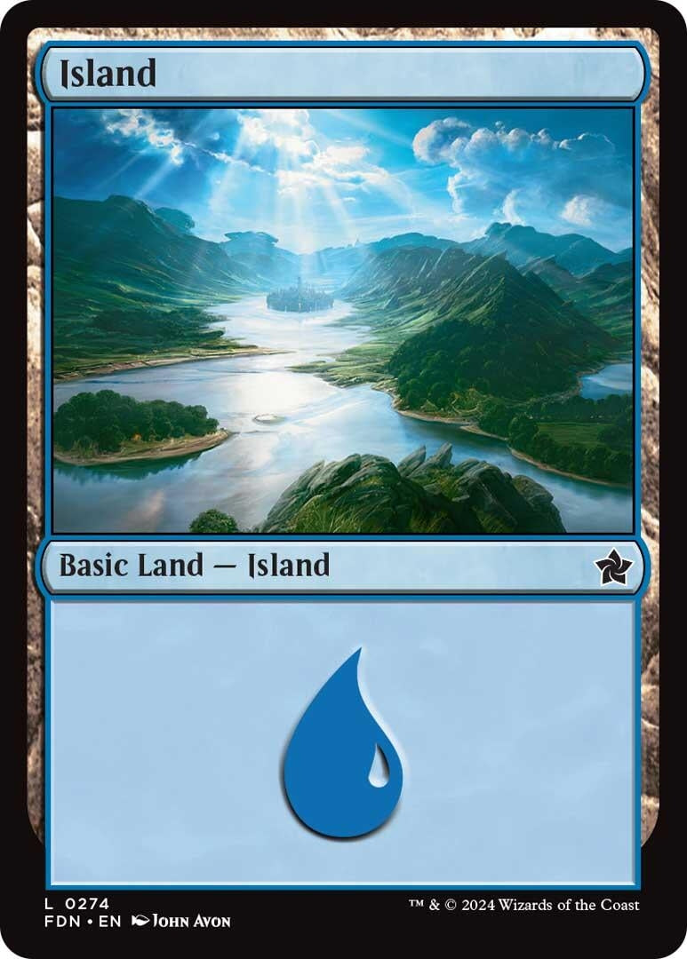 Image for Island (0274) (274) (Foil) (Foundations) - Magic: The Gathering