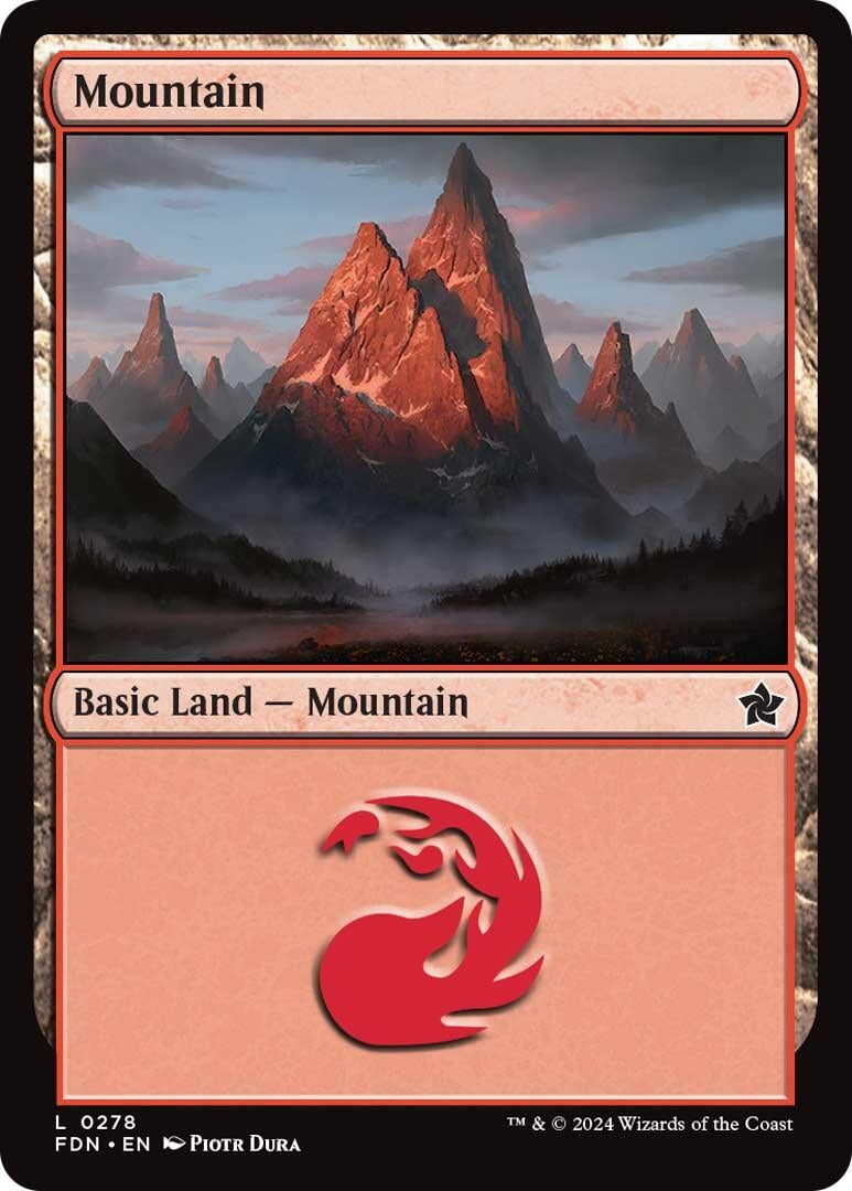 Image for Mountain (0278) (278) (Foil) (Foundations) - Magic: The Gathering