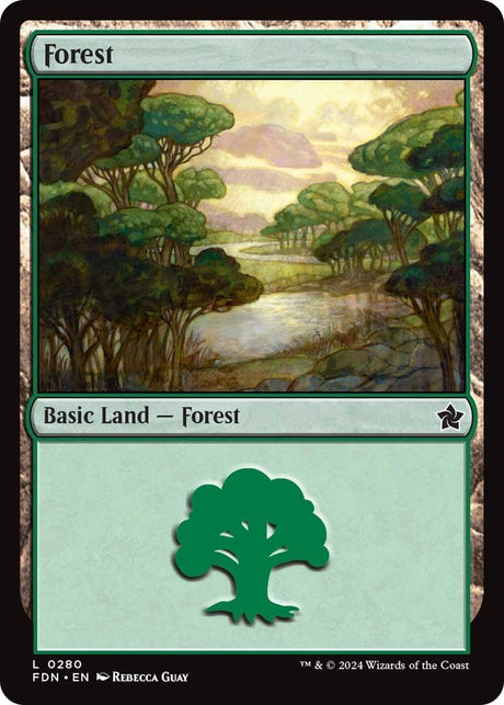 Image for Forest (0280) (280) (Foil) (Foundations) - Magic: The Gathering