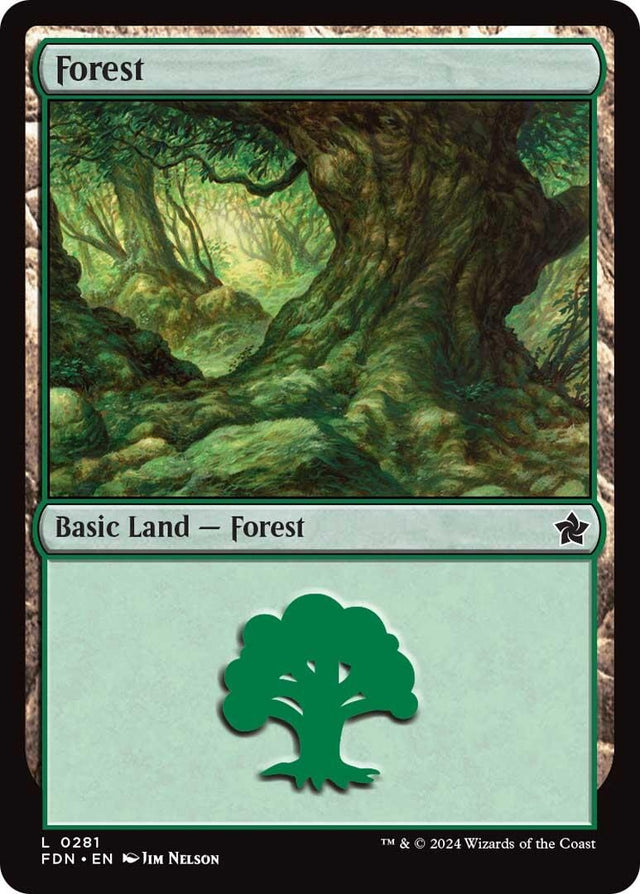 Image for Forest (0281) (281) (Foil) (Foundations) - Magic: The Gathering