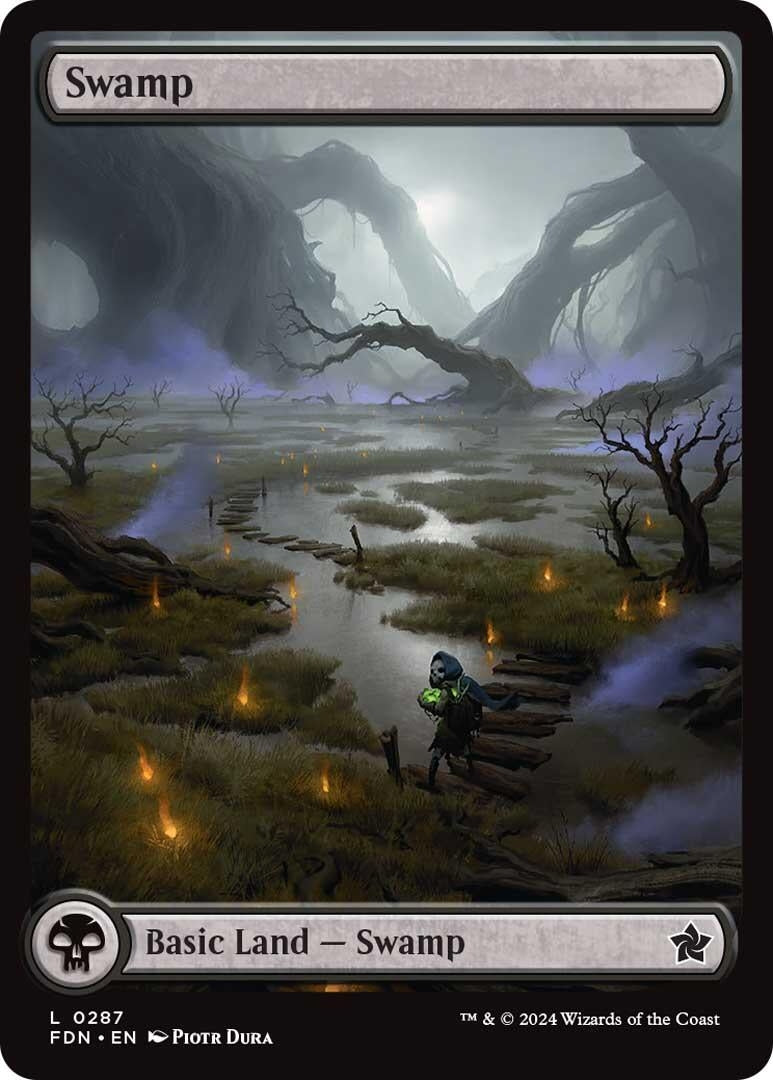 Image for Swamp (0287) (287) (Foil) (Foundations) - Magic: The Gathering