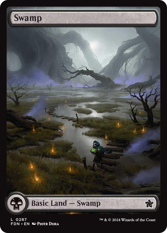 Image for Swamp (0287) (287) (Foil) (Foundations) - Magic: The Gathering