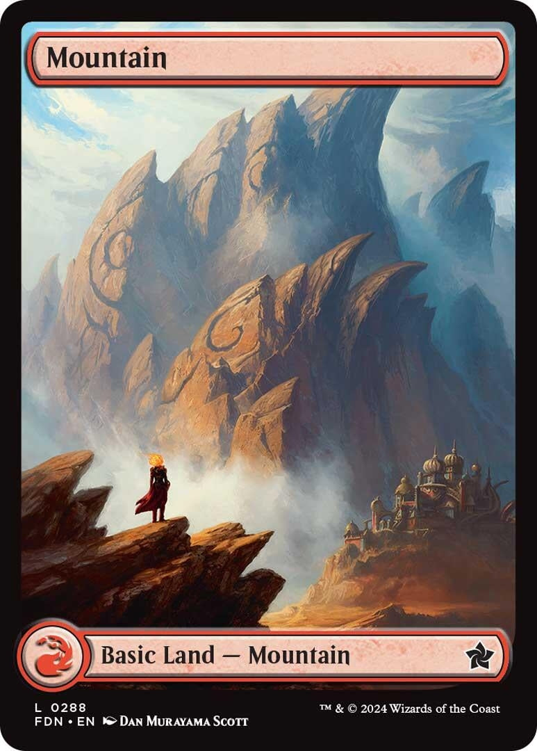 Image for Mountain (0288) (288) (Foil) (Foundations) - Magic: The Gathering