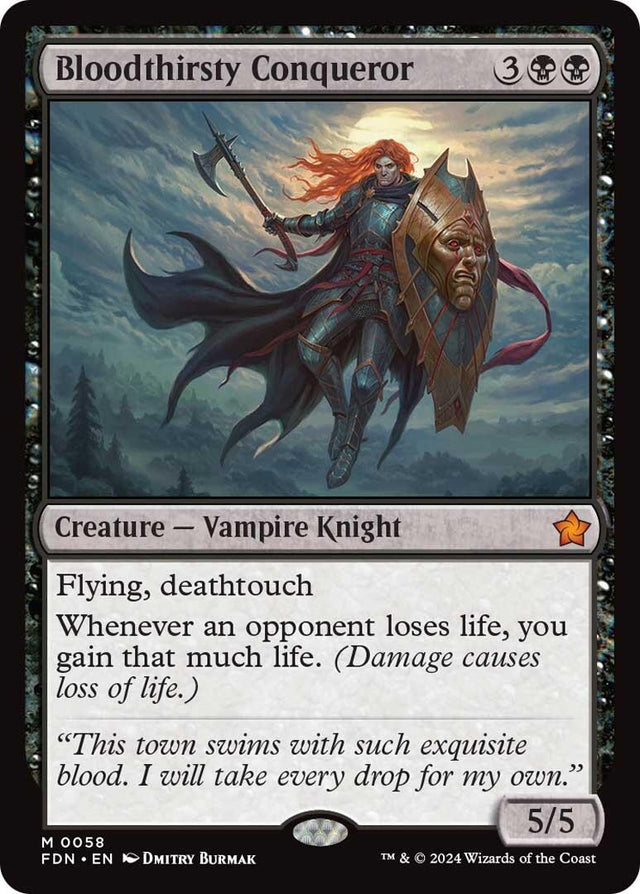 Image for Bloodthirsty Conqueror (58) (Foundations) - Magic: The Gathering