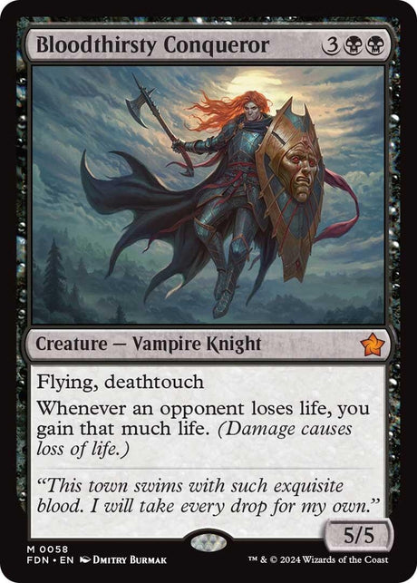 Image for Bloodthirsty Conqueror (58) (Foil) (Foundations) - Magic: The Gathering