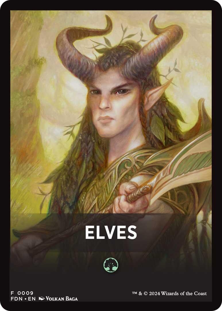 Image for Elves Theme Card (9) (Foundations) - Magic: The Gathering