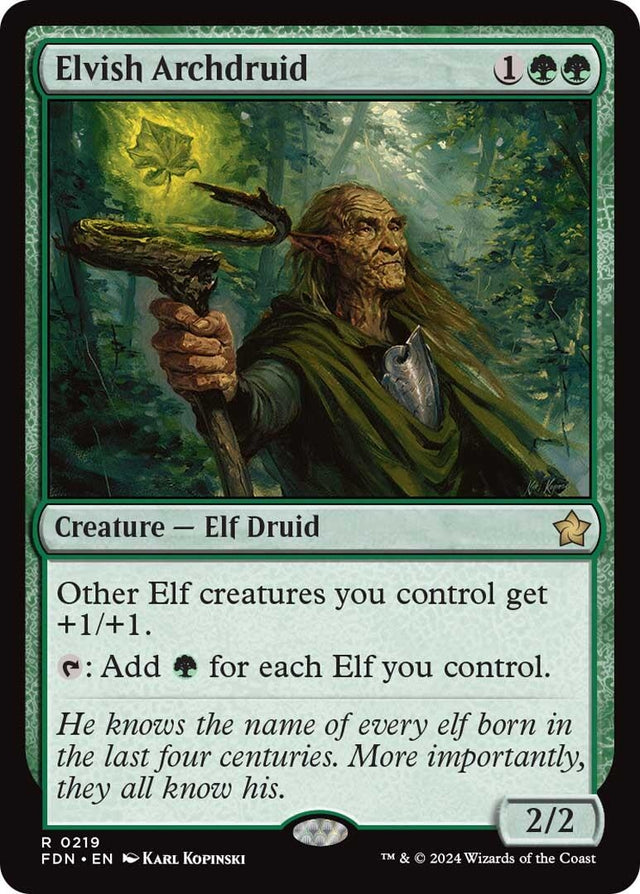 Image for Elvish Archdruid (219) (Foundations) - Magic: The Gathering