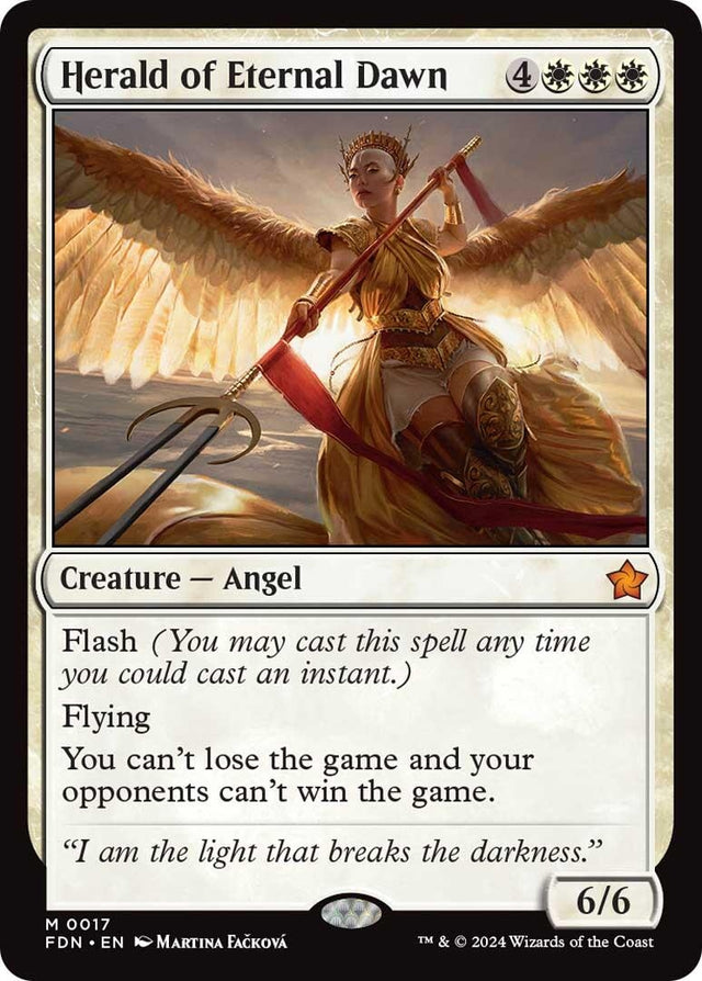 Image for Herald of Eternal Dawn (17) (Foil) (Foundations) - Magic: The Gathering