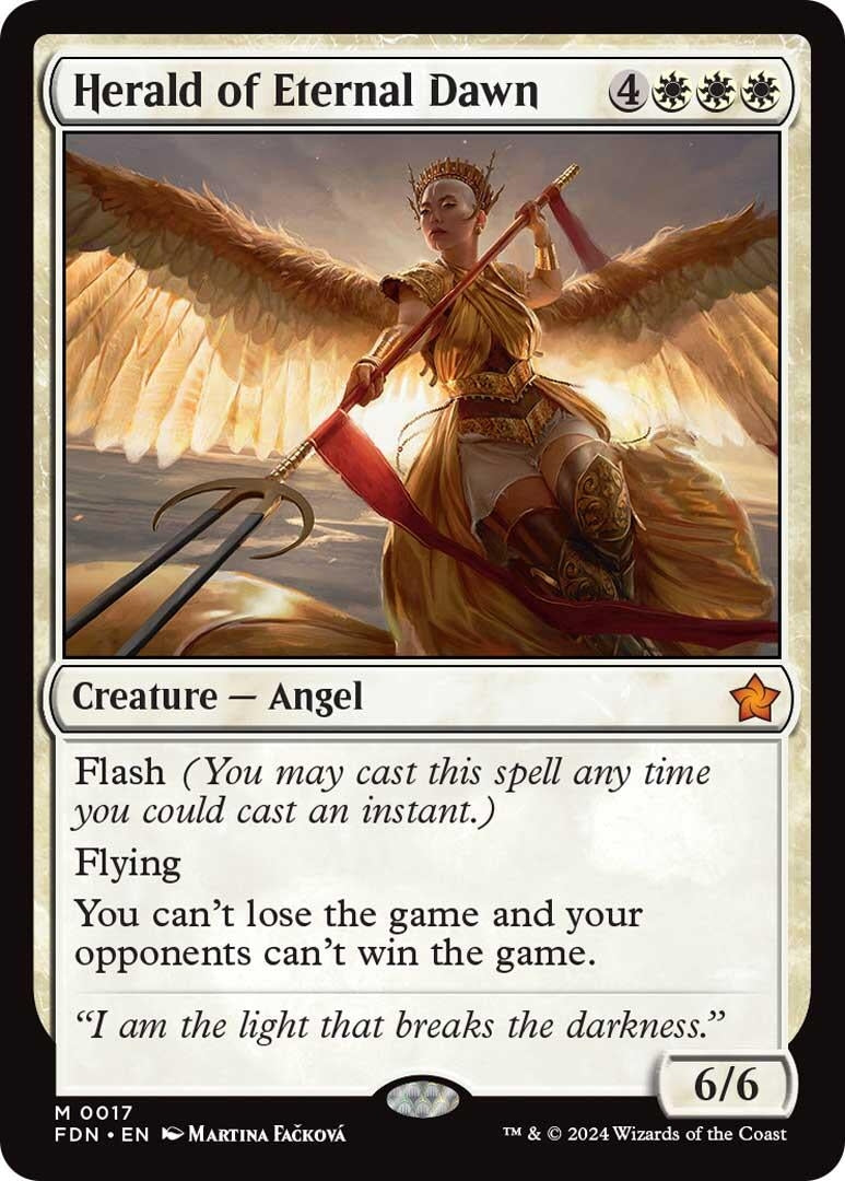 Image for Herald of Eternal Dawn (17) (Foil) (Foundations) - Magic: The Gathering
