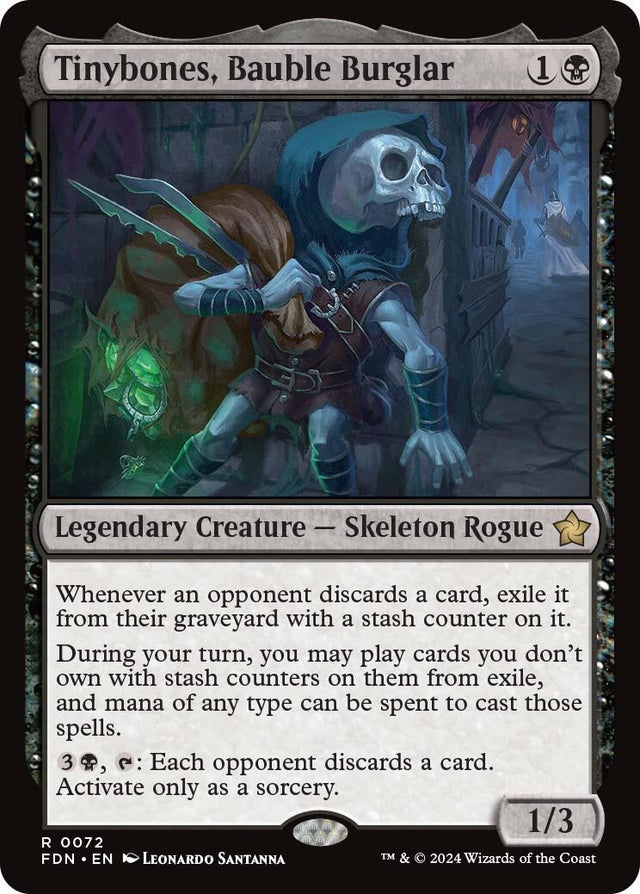 Image for Tinybones, Bauble Burglar (72) (Foundations) - Magic: The Gathering