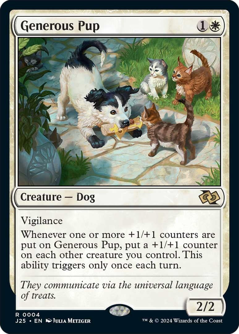 Image for Generous Pup (4) (Foundations Jumpstart) - Magic: The Gathering