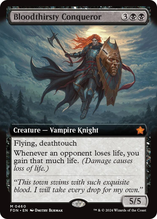Image for Bloodthirsty Conqueror (Extended Art) (460) (Foil) (Foundations) - Magic: The Gathering