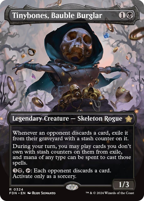 Image for Tinybones, Bauble Burglar (Borderless) (324) (Foundations) - Magic: The Gathering
