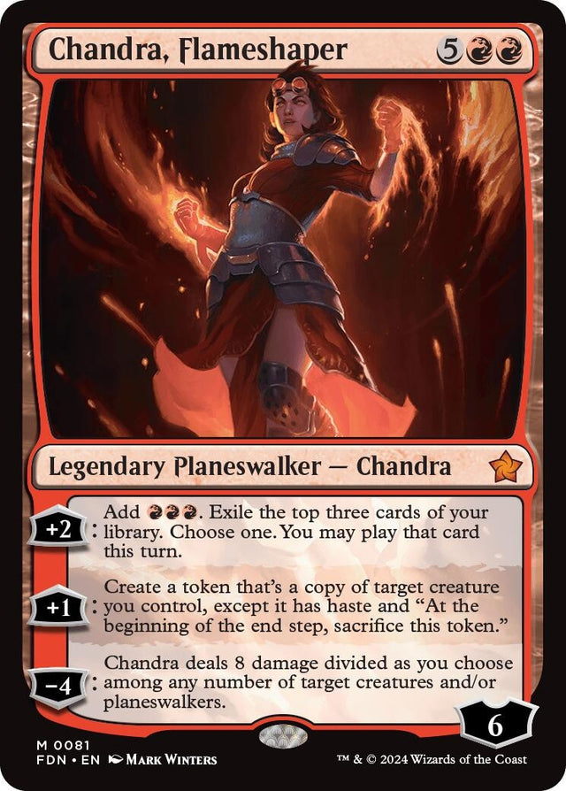 Image for Chandra, Flameshaper (81) (Foil) (Foundations) - Magic: The Gathering