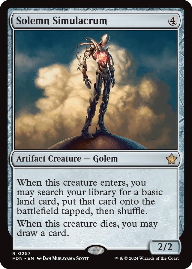 Image for Solemn Simulacrum (257) (Foil) (Foundations) - Magic: The Gathering