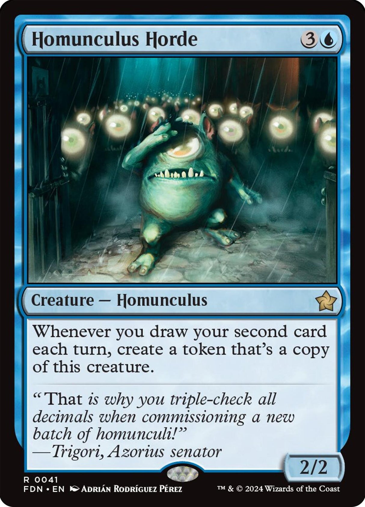 Image for Homunculus Horde (41) (Foundations) - Magic: The Gathering