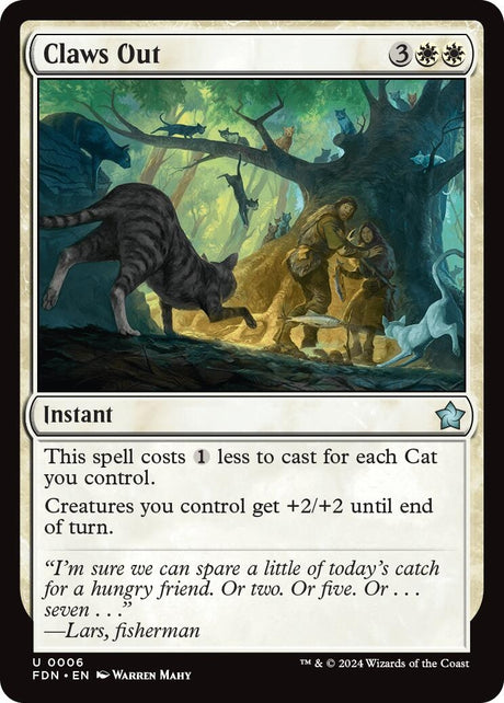 Image for Claws Out (6) (Foundations) - Magic: The Gathering